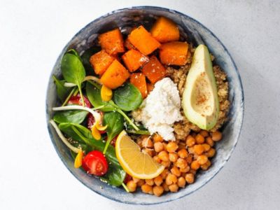 Alimentos saludables y naturales.